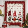 thumbnail image 2 of Christmas Gnome Shower Curtains for Bathroom, Xmas Dwarfs Snowflakes Beige Red Plaid Waterproof Fabric Shower Curtain for Bathroom Bathtub Decoration, Machine Washable, 36"x72", 2 of 9