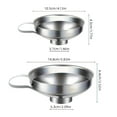 thumbnail image 2 of Stainless Steel Wide Mouth Kitchen Funnel for Effortless Liquid Transfer and Precise Pouring, 2 of 4