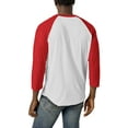 thumbnail image 2 of Ma Croix Mens Dual Blend Baseball Raglan 3/4 Sleeve Jersey T Shirt, 2 of 6