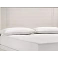 thumbnail image 2 of Charie King Bed with Panel-Style Headboard- Tapered Legs- White Wood, 2 of 6