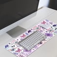 thumbnail image 3 of Kawaii Goth Mouse Pad XL, Gothic Cute Extended Large Gaming Mouse Pad, Purple Pink Witch Mouse Pad Mousepad, Kawaii Mouse Mat, Spooky Halloween Witch Desk Accessories Stuff Decor, 31.5 X 11.8 Inch, 3 of 6