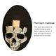 thumbnail image 2 of Portavelas De Calavera, Diseño Ligero De Terror, Resistente A La Corrosión, Mano De Obra Exquisita, Decoración De Pared, Decoración De Halloween Para El Hogar Methold HA013646-00, 2 of 6