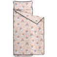 thumbnail image 2 of Princess and Fairy Pink Pattern Teens Toddler Nap Mat with Pillow, Sleeping Mat Bag for Preschool Daycare 59"x22", 2 of 6