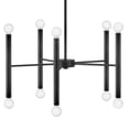 thumbnail image 4 of 83198BK Lark Millie - 10 Light Medium Chandelier In Modern and Mid-Century Modern Style-12 Inches Tall and 24 Inches Wide-Black Finish, 4 of 14