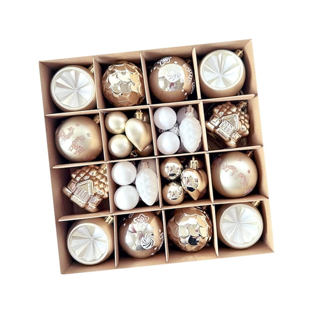 Adorno navideño colgante para decoración del hogar, regalos, adorno para celebración. Oro