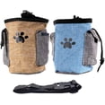 thumbnail image 1 of 2 bolsas impermeables para perros, bolsa portátil para premios de perros, bolsa de entrenamiento para perros con cinturón desmontable para uso en interiores y exteriores., 1 of 5