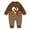Coffee, variant on XIMIN Baby Gir Girl Boy Cute Turkey Embroidery Smocked Bodysuit Clothes Long Sleeve Sweater One Piece Romper Infant Newborn Thanksgiving Outfits