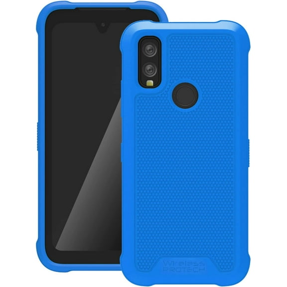 Wireless PROTECH Case Compatible with Kyocera DuraSport 5G Phone Model C6930, Durable Slim Flexible Cover Case with Drop Protection (Royal Blue)