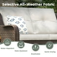thumbnail image 4 of Vicllax 7 Pieces Wicker Patio Furniture Set 7-Seat Outdoor Conversation Set with 42" Fire Pit Table, 4 of 11