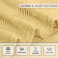 thumbnail image 5 of Home Weavers Hazel 500 GSM 100% Cotton Hand Towels, Set of 4, Zero Twist, Quick Dry, 16"x24", Yellow, 5 of 10