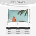 thumbnail image 4 of Xecao Vintage Surf Van Beach for Decorative Throw Pillow Case for Couch,Sofa or Bed Set,Pillow Cover for Sofa Home Decor Ideal Gift(Pillow core not included)-14"x20", 4 of 6