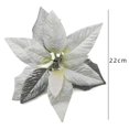 thumbnail image 3 of 6Pcs Christmas Glitter Artificial Poinsettia Flowers Xmas Poinsettia Artificial Wedding Flowers Decorations Xmas Tree Ornaments for Party Favors, 10inch, 3 of 6