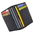 thumbnail image 4 of RFID Blocking Mini Wallet Genuine Leather Slim Front Pocket Wallet Ultra Thin Credit Card Holder Sleeve with ID Windows, 4 of 6