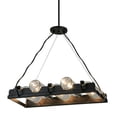 thumbnail image 3 of Meyda 142896 22.5 in. Tuscan Vineyard Estate Oblong Pendant, Black Clear Amber Bottles, 3 of 5
