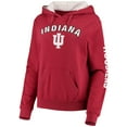 thumbnail image 2 of Women's Colosseum Crimson Indiana Hoosiers Loud and Proud Pullover Hoodie, 2 of 3