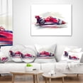 thumbnail image 4 of Designart Red Formula One Car - Digital Art Car Throw Pillow - 12x20, 4 of 5