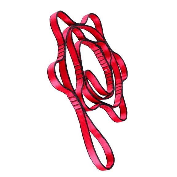 Pilates Hammocks Stretching Strap 9 Rings 150KG Bearing Capacity Adjustable Nylons Chain Webbings for Fitness