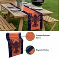 thumbnail image 5 of Lobster Navy Blue Table Runner - 120 Inch Long, Kitchen Dining Table Runner Dresser Scarves, Boho Tropical Orange Stripe Summer Farmhouse Decor for Coffee Tables Wedding Party Banquet, 5 of 8