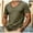 Army Green, variant on Slub Cotton V-Neck Tees for Men with Short Sleeves and Breathable Fabric Featuring Textured Knit for Summer Days Office Casuals Weekend Brunches Backyard Bbqs Beach Walks Army Green L