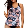 thumbnail image 1 of Womens Printed Strappy Racerback Tankini Swim Top No Bottom S - XXXL, 1 of 6