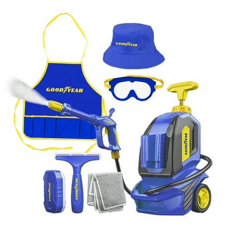 Goodyear Role Play Water Pressure Car Cleaner Set, Blue, Toddler Toys