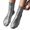 Silver, variant on Women's Shiny Metallic Socks, Ribbed Laminated Fashion Socks for Heels and Boots, All Season Comfort Socks with Temperature Regulation, Evening and Casual Wear Silver