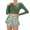 czb# Army Green361, variant on Huowey Toddler Girls Two Piece Swimsuits Long Sleeve Solid Color V-Neck Front Cross Upf 50 Sun Rash Guard Crop Tops High Waist Floral Print Swim Shorts Beachwear Bathing Suit,Blue,6-7 Years