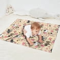 thumbnail image 2 of Pugs and Flowers Blanket,Comfortable Soft Flannel Throw Blanket,All Season,Warm Lightweight Blankets for Sofa Bed Couch Living Room Chair,30"x40"(80x100cm), 2 of 4