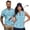 Blue Leaf, variant on Lemon Matching Couple Outfits Men Zipper Shirt Quick-Dry Short Sleeve Golf Shirt and Womens Golf Shirts Sleeveless Lightweight Sports Tank Tops Size 2XL
