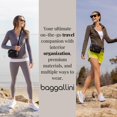 thumbnail image 2 of Baggallini Bolso bandolera pequeño con triple cremallera para mujer - Riñonera convertible de 8x6 pulgadas - Ligero resistente al agua, 2 of 5