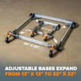 Adjustable Mobile Base Portamate PM1000. Move Your Heavy Tools and