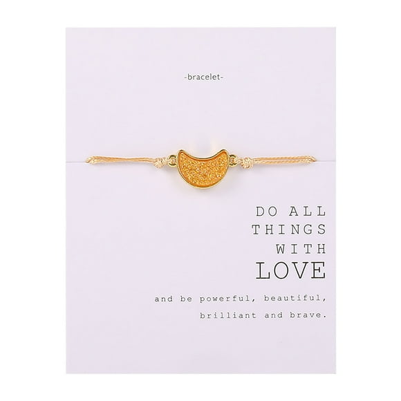EGNMCR Bracelets for Women Women Card Bracelet, European And American Retro Gift Blessing Card Bracelet For Teachers, Bracelet With Chain, Bracelet DIY Bangle women Bracelet