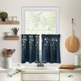 thumbnail image 4 of 2Pc Curtains Floral Curtains Kitchen Coffee Curtains Bedroom Rod Curtains Lace Short Curtains Lace Curtains 29 X 24 Inch 2 Panels, 4 of 9