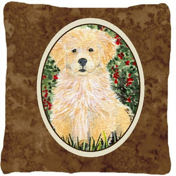 Golden Retriever Decorative Fabric Pillow