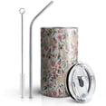 thumbnail image 1 of Pug Insulated Tumbler with Lid 600ml Stainless Steel Vacuum Insulated Double Wall Travel Tumbler - With Straw and Lid Pug Tumbler, 1 of 2