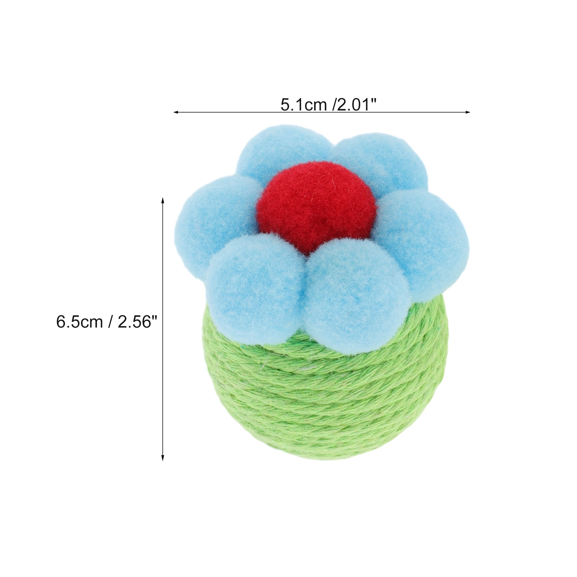 Unique Bargains Safe Teeth Cleaning Chew Balls Green