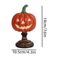 thumbnail image 2 of Sruoe Halloween Pumpkin Table Lamp,Jack O Lantern Resin Night Light, Halloween Decorations Indoor, Luminous Desktop Ornament for Bedroom Fireplace Entryway Gothic Home Halloween Party Holiday Gift, 2 of 7