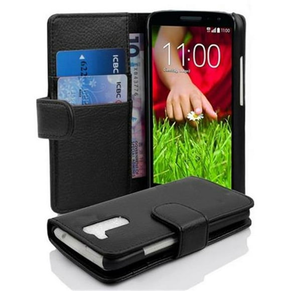 Cadorabo Case for LG G2 MINI cover - with Stand Function and Card Slot made of Structured Faux Leather