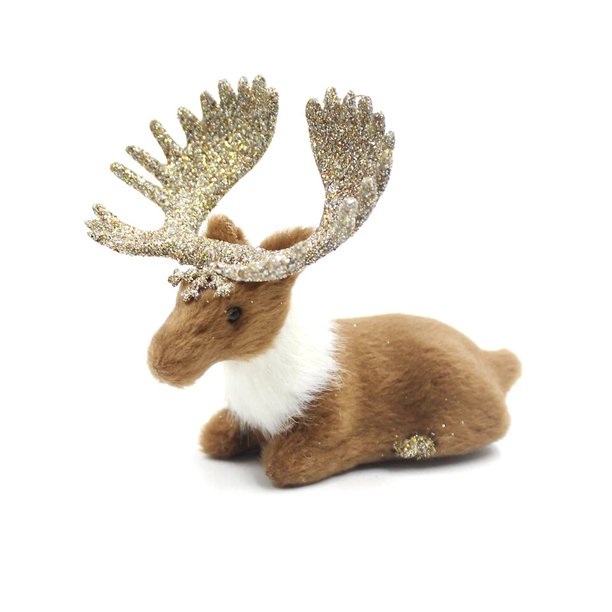 Modelo de animales de simulación, pequeño ciervo en miniatura, decoración para casa de muñecas, decoración para casa de muñecas, adornos de ciervo