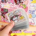 thumbnail image 1 of Sanrio-pegatinas bonitas de piezas, calcomanías de Kuromi Melody Cinnamoroll para cuenta de mano de mascotas, juego de pegatinas de papelería para taza y cuaderno, regalos, 100, 1 of 4