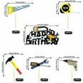thumbnail image 3 of 18PCS Tools Cake Topper Tools Cake Decorations Toolbox Wrench Hammer Mechanic Drill Plier Handsaw Tape Measure Screwdrivers Themed Happy Birthday Party Decor, 3 of 7