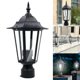 thumbnail image 2 of Post Pole Light Outdoor Garden Patio Driveway Yard Lantern Lamp Black Top, 2 of 5