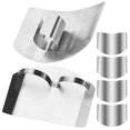 thumbnail image 4 of 6 protectores de dedos de acero inoxidable para cortar protectores de dedos prácticos protectores de dedos para cortar HOMEMAXS 15904576-MX, 4 of 7