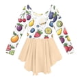 thumbnail image 5 of Grblisyd Ballet Leotards for Girls Floral Print Dance Leotards with Skirt Gymnastic Ballerina Outfit Dress Classic Long Sleeve, 5 of 6