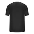 thumbnail image 4 of Chiccall Mens Collarless Shirts Button up Pocket Short Sleeve Shirts Summer Casual Solid Basic Tops Black XXL, 4 of 5