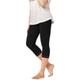 thumbnail image 2 of Lenpel Capri Leggings for Girls Toddlers Soft Comfy Elastic Waist Slim Lounge Yoga Pants Casual Cropped Capris Tights, 2 of 7
