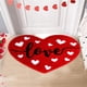 thumbnail image 5 of TUWABEII Regalos de San Valentín Alfombra de San Valentín Tres tamaños Felpudo de entrada de lana sintética Felpudo de baño Antideslizante Patrón de amor Decoración, 5 of 6