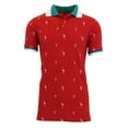 thumbnail image 4 of Men's Short Sleeve Printed Pique Polo Shirts, 4 of 15