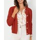 thumbnail image 4 of Cardigan de Punto PRETTYGARDEN Suéter Naranja Rojo Talla M, 4 of 6