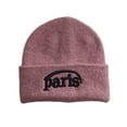 thumbnail image 2 of Girls' Woolen Hat Outdoor Warm Pullover Knitted Hat for Girls 0-15Y, 2 of 3